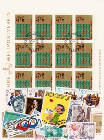 Post/frimærker - Frimærkepakke - Stemplet