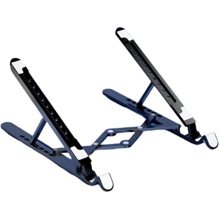 Laptop Kølestativ, Foldbart Stille Laptopstativ, Bærbart Støjsvagt Laptop Køleblæserstativ USB Opladningsporte Køleblæser til Tablets Laptops Ingen 