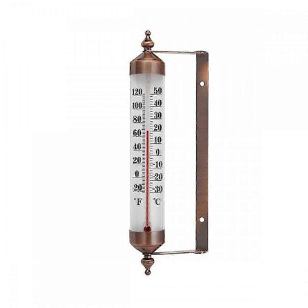 10 tuuman uusi premium-teräksinen sisä- / ulkolämpömittari, langaton, koristeellinen