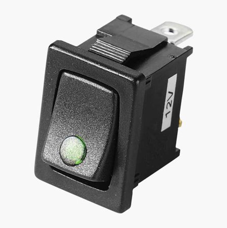 Biltema - Strømbryter kontrollampe 12 V 16 A