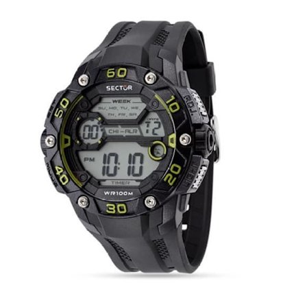 Klocka - Sektor - Expander R3251481001 - Kvarts - Digital - Svart