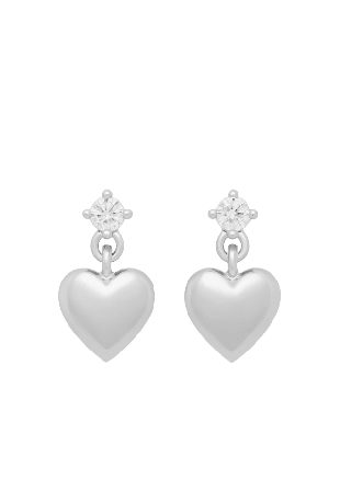 SNÖ of Sweden Cute Short Ear Örhängen Dam Silver ONESIZE