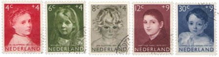 Holland 1957 - NVPH 702-706 - Stemplet