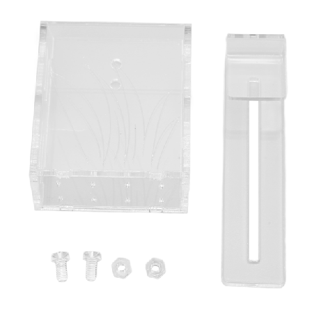 Akvarium Akvatisk Plantebeholder Transparent Akryl Akvarium Hængende Vandplanter Plantebeholder med Krog og Huller Lille Krog