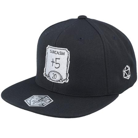 Critiql Hit - Svart snapback Caps - "Sarcasm Ability Black Snapback " @ Hatstore