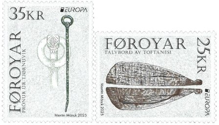 Færøerne - EUROPA 2025 arkæologiske opdagelser - Postfrisk sæt