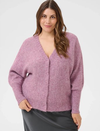 Kaffe Curve Kcluma Knit Cardigan - Pink - S