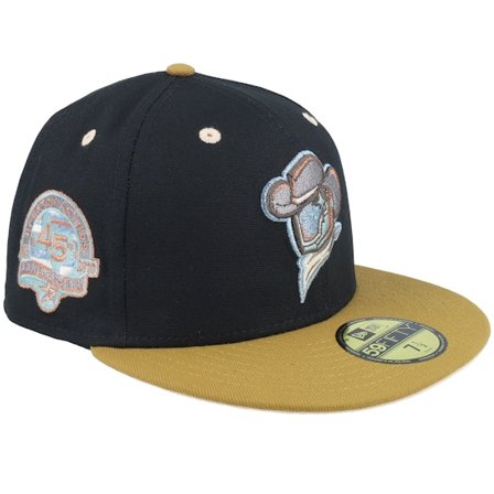 New Era - MiLB - Black - fitted - Cap - Sugar Land Space Cowboys Daredevil 59FIFTY 45 Anniversary Black/Gold Fitted - Hatstore