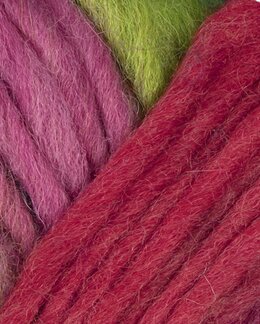 Lanka Naturgarn 50 g Roosa/vihreä multi