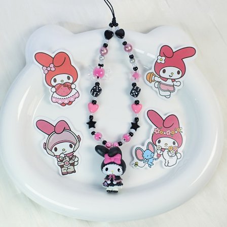 e Kuromi Melody Phone Chain Charm Sanrio Phone Rope Knot Cellph