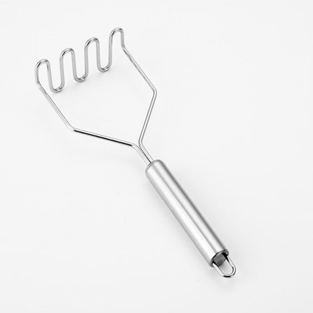 Potetmoser i rustfritt stål, manuell kjøkkenredskap, 1 stk