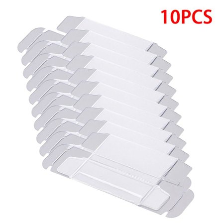 10 stk PVC Box Opbevaringsboks Display Case