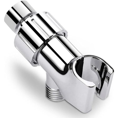 Brusearmsbeslag, universelt justerbart brusearmsmonteringsbeslag, med messingdrejekugle, poleret krom