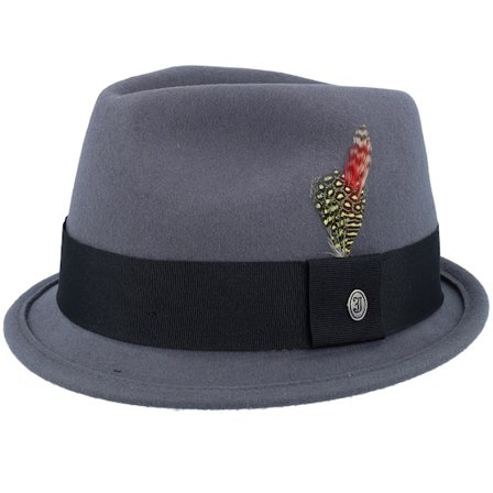 Jaxon & James - Harmaa trilby Hattu - Dekker Crushable Hat Grey Trilby @ Hatstore