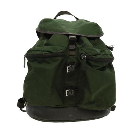 Prada Vintage Rugzaks , Groen , unisex , Maat: ONE Size Vintage Tassen