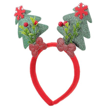 Glitterhårbånd for juletre juledekorasjoner ikke-vevd tilbehør [YJD]