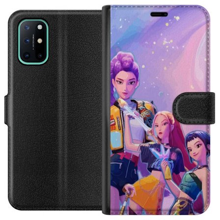 Kompatibelt Lommeboketui til OnePlus 8T Futuristiske popdamer i neonfarger med magiske detaljer mot en drømmeaktig galaksebakgrunn