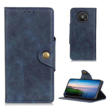 Alpha läder Nokia 8 V 5G fodral - Blå