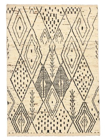Berber Style Vloerkleed 189X263 Oranje/Zwart Wol, Afghanistan