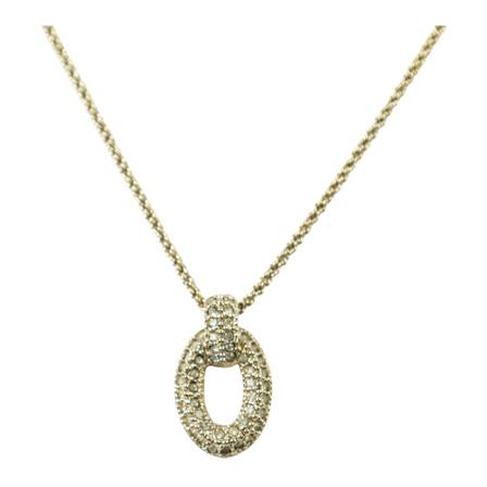Dior Vintage, Rhinestone Necklace Geel, Dames, Maat:ONE Size