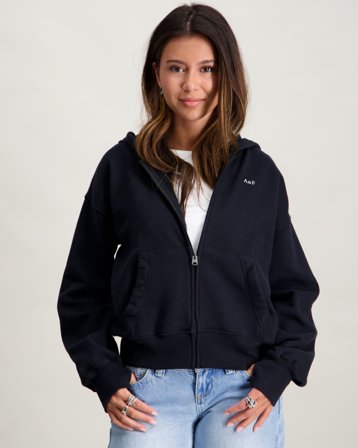 Abercrombie AFG ESSENTIAL FULL ZIP HOODIE Harmaa Hupparit/Hoodie Tytöt - Kids Brand Store