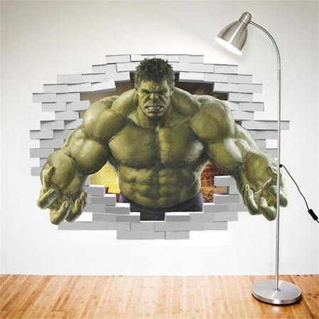 3d Hulk Spiderman Bakgrunnsklistremerke For Barnerom Baby Gutt Soverom Selvklebende Hjem Veggdekorasjon Vinyl Dekaler Avengers Veggmaleri 14140