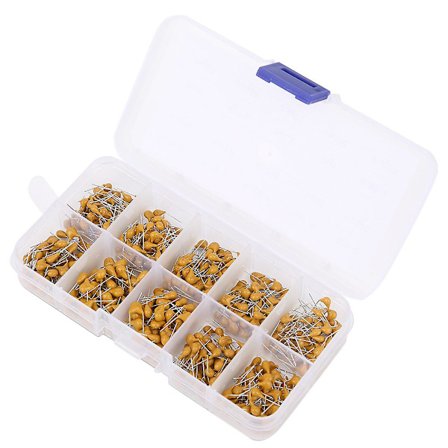 Keramisk Kondensatorsett 500 stk Utvalg 0,1uF-10uF for Elektroniske Komponenter