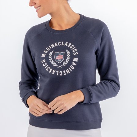 Jersey náutico Marine Classics Bay Sweat Crew Neck Navy, mujer, XX-Large