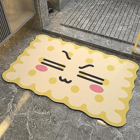 Diatomit Sten Bath Mat Hurtig Tørring Sjove Dyre Mønstre Anti-Skrid Sikkerhedsbathmåtter Superabsorberende Gulvmåtter Uregelmæssige Søde Bathmåtter