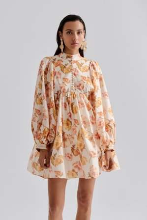 Malina - Tyra mini dress - 40 - Cream Peony