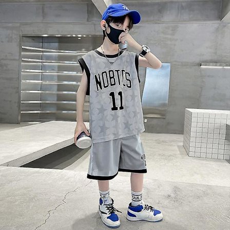 Barn Basket Set med 2, Basket Linne och Shorts Set