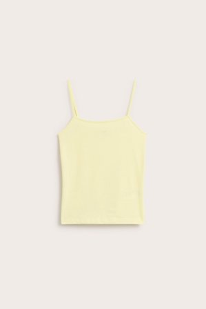 Kappahl | Koszulka na ramiączkach Jasnożółty 170 | Jasnożółty