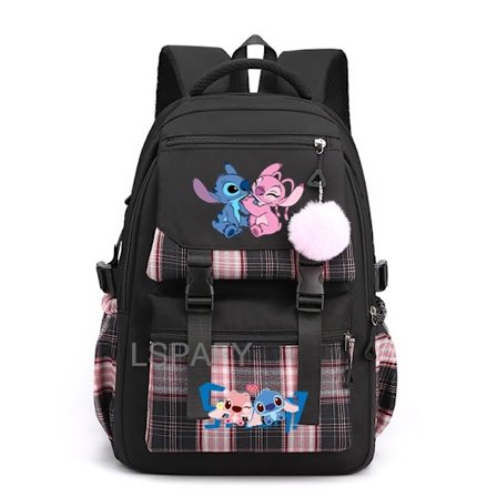 Ny Lilo og Stitch Stitch Stitch Skoletaske Studenter Rygsæk Rygsæk[YDE]