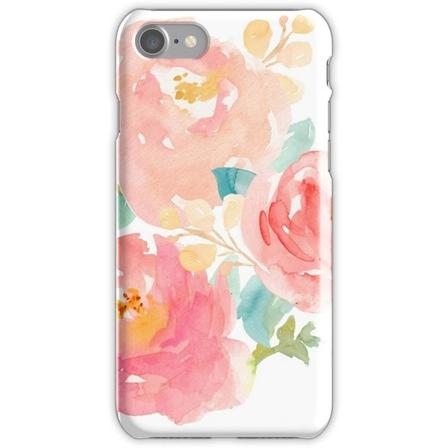 WEIZO Skal till iPhone 8 - Rosa blommönster Design