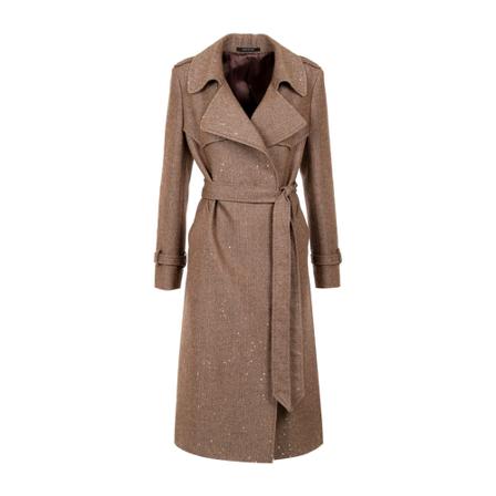 Tagliatore - Ullkappor - Brun - Dam - Storlek: L, Dam, Storlek: L