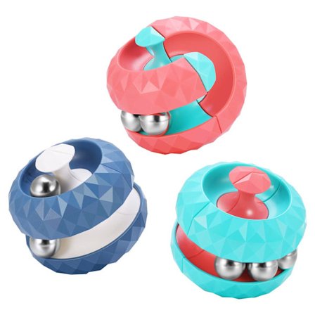 3 stk. Roterende Terningperler Orbital Kuglelabyrint Bold, Orbital Pinball Finger Spinner, Sensorisk Legetøj, Stresslindring for Børn Voksne