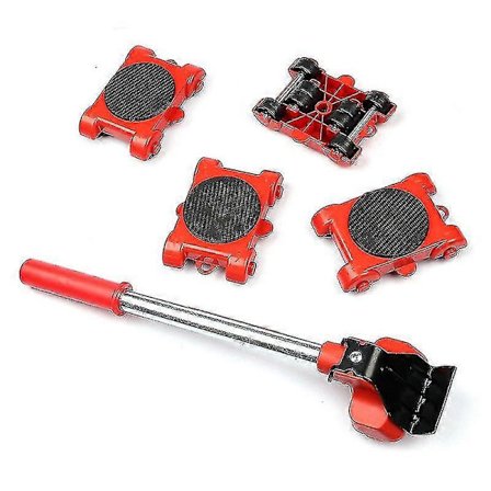 5 st Möbeltransportör Butik Lyft Flytt Tung Möbelflyttare Lyftare Glidare Kit Hand Trans