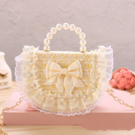 Pearl Handväska Axelväska GUL