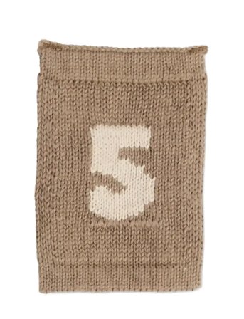 Smallstuff Knitted Flag, 5, Nature - Beige - ONE SIZE