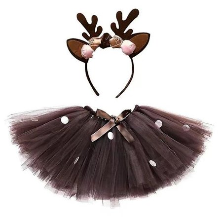 Brown airy skirt for girl fancy dress costume