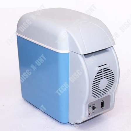 Portabel Kylskåp - TECH DISCOUNT - 7,5L - Värme och Kylning - 12V - 3 Mugghållare