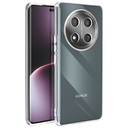 Coque - Honor - Magic 7 Lite - Silikoni Iskunkestävä - Kirkas Akryyli - Puolijäykkä