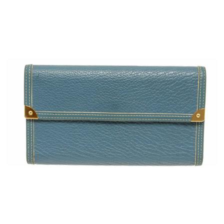 Louis Vuitton Vintage, Pre-owned Wallets Blauw, Dames, Maat:ONE Size,leather