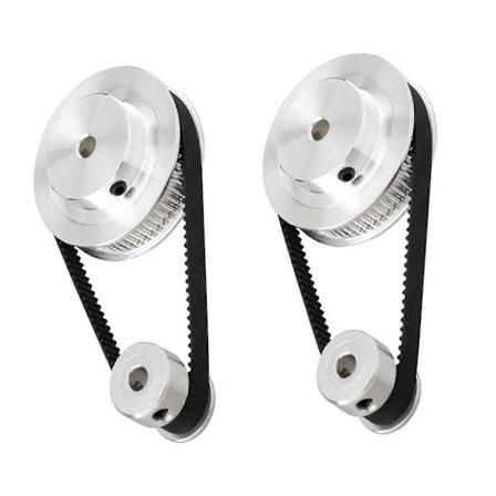 2 Sett 2GT Synkront Hjul 20 60 Tenner Bor Aluminium Timing Pulley GT2 Timing Belt Pulley System