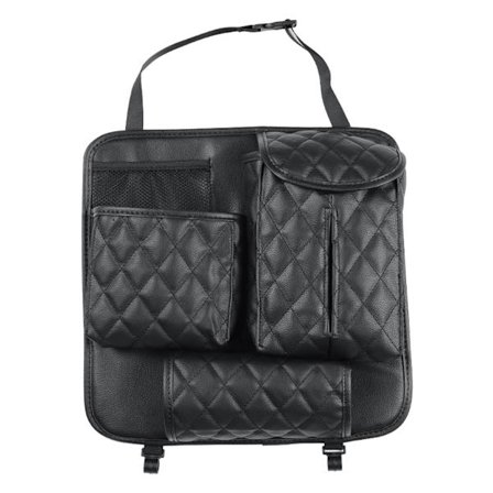 Bil til ryglænsbeskytter Organizer Læder Tissue Box Opbevaring med flere lommer til børn Baby