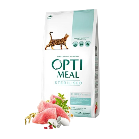 Optimeal - Adult & Senior Sterilised & Urinary Care Turkey Tørrfôr Til Katt 10 kg - Katt - Kattefôr & kattemat - Tørrfôr for katt - ZOO.no