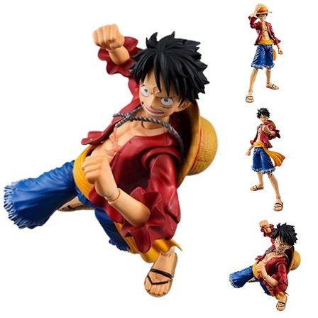 One Piece Monkey D. Luffy Anime Action Figures Leke Samleobjekter PVC Modell Variabel Action Dukker Leke Fans Gaver db