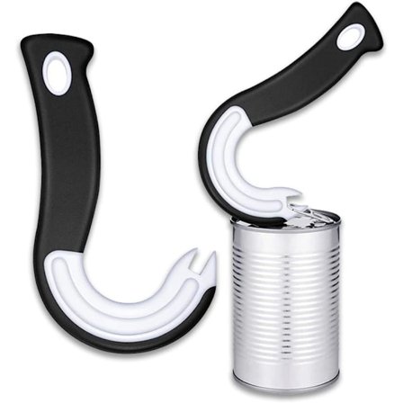 Krogformet dåseåbner, dåseåbner, dåseåbner, manuel flaskeåbner, køkkenudstyr (2 stk.)