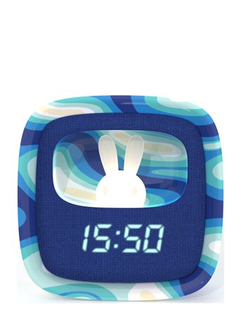 Mobility On Board Billy Clock And Light - Blue Waves - Navy - ONE SIZE