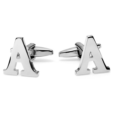 Letter A Initial Cufflinks for Men